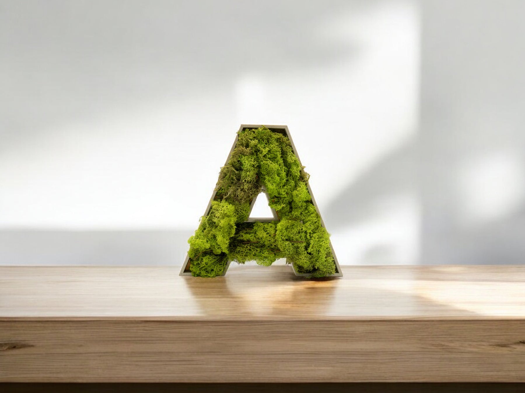 Letras Decorativas con Musgo Preservado: La Tendencia que Transformará tu Hogar