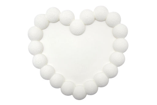 Bandeja corazón blanca para joyas y anillos, organizador decorativo para baño o mesilla