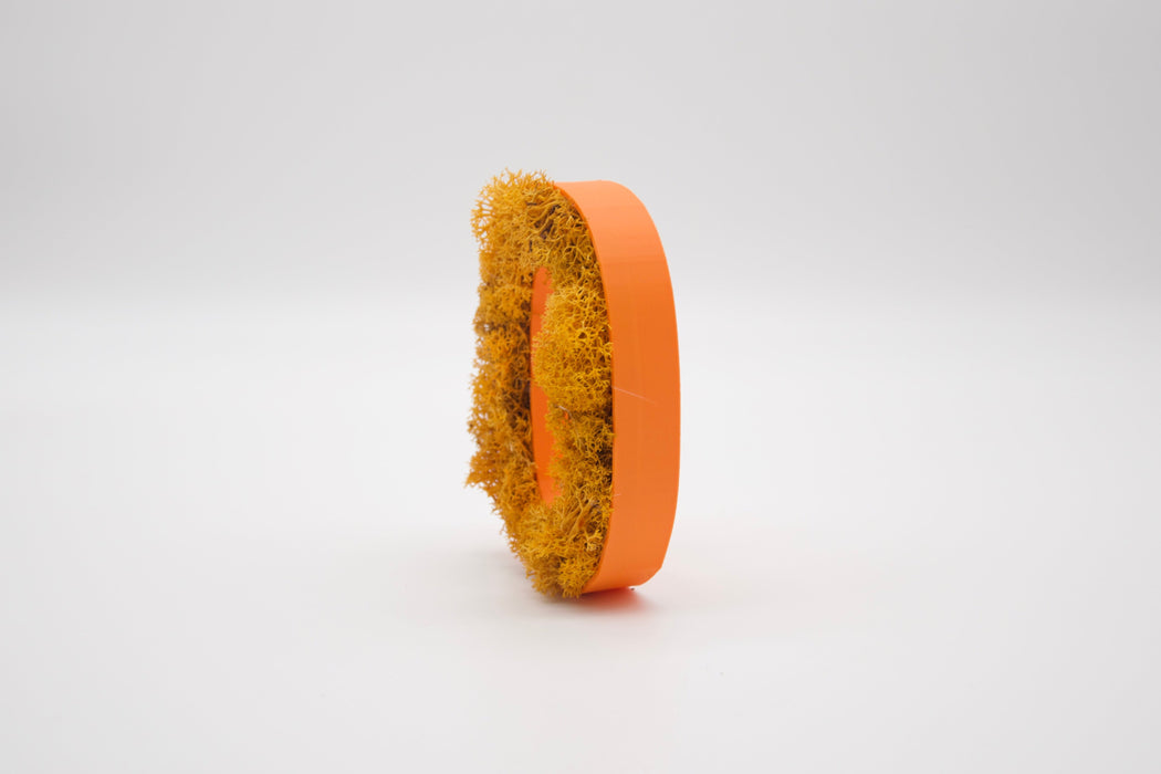 Número de Musgo (Naranja) en 3D - 15 cm de altura