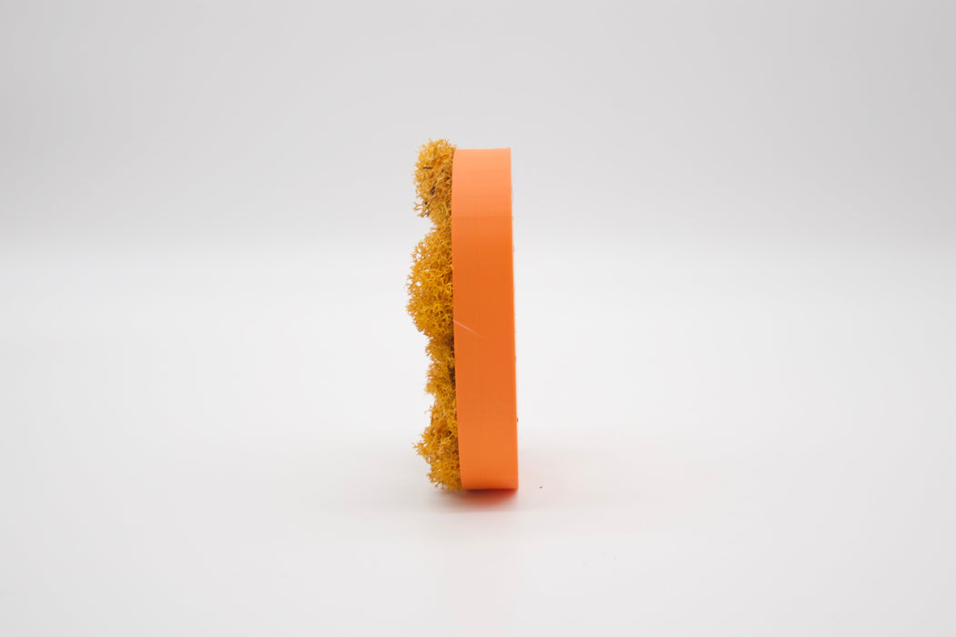 Número de Musgo (Naranja) en 3D - 15 cm de altura