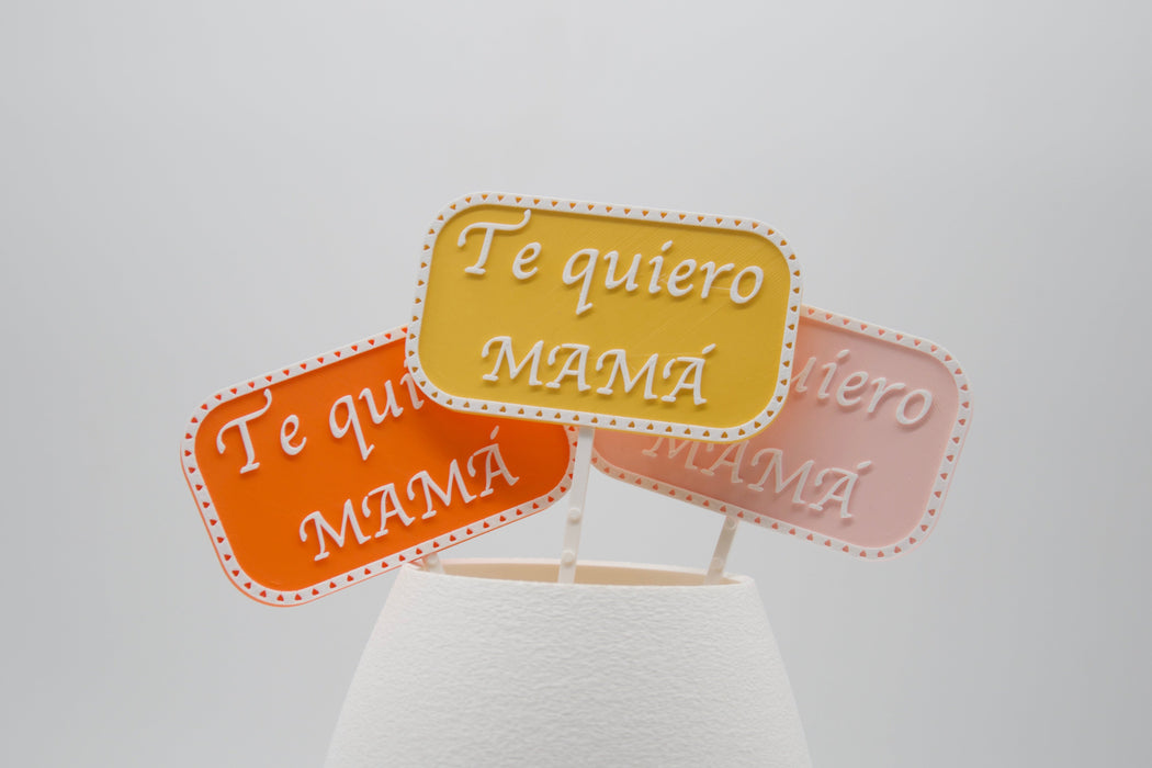 Picks "Te Quiero Mamá" (Pack de 3 unidades)