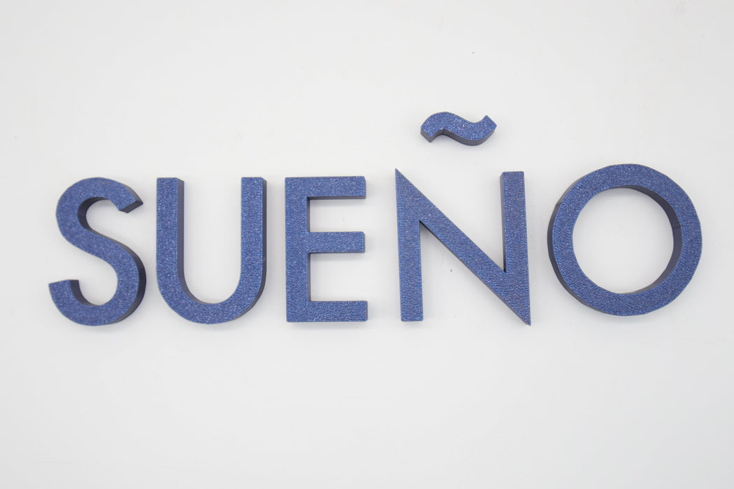 Pack de Letras "Todo comienza con un SUEÑO" en 3D