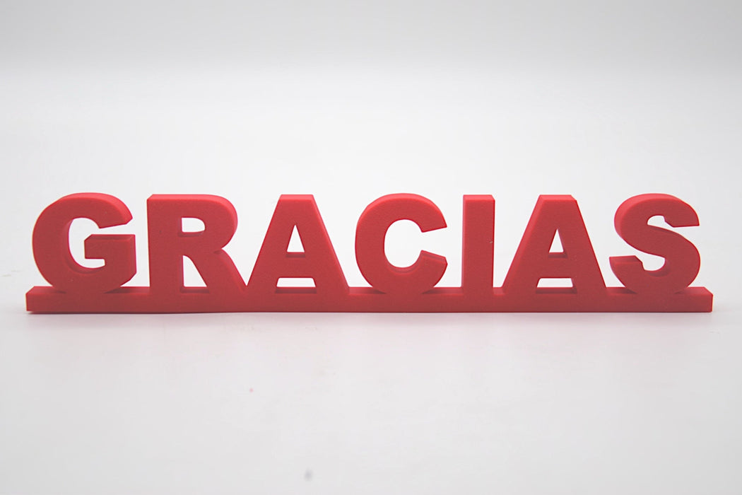 Pack de Letras "GRACIAS" en 3D