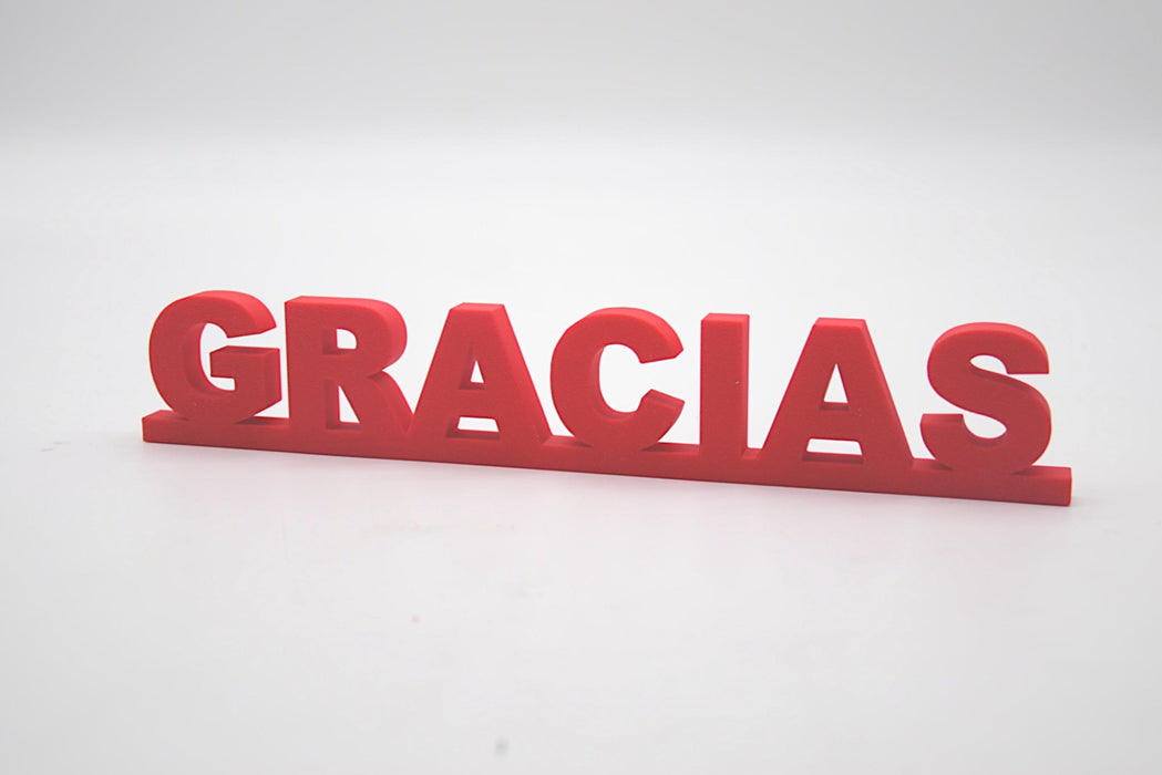 Pack de Letras "GRACIAS" en 3D