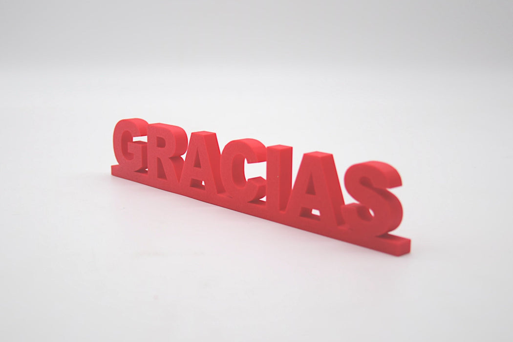 Pack de Letras "GRACIAS" en 3D