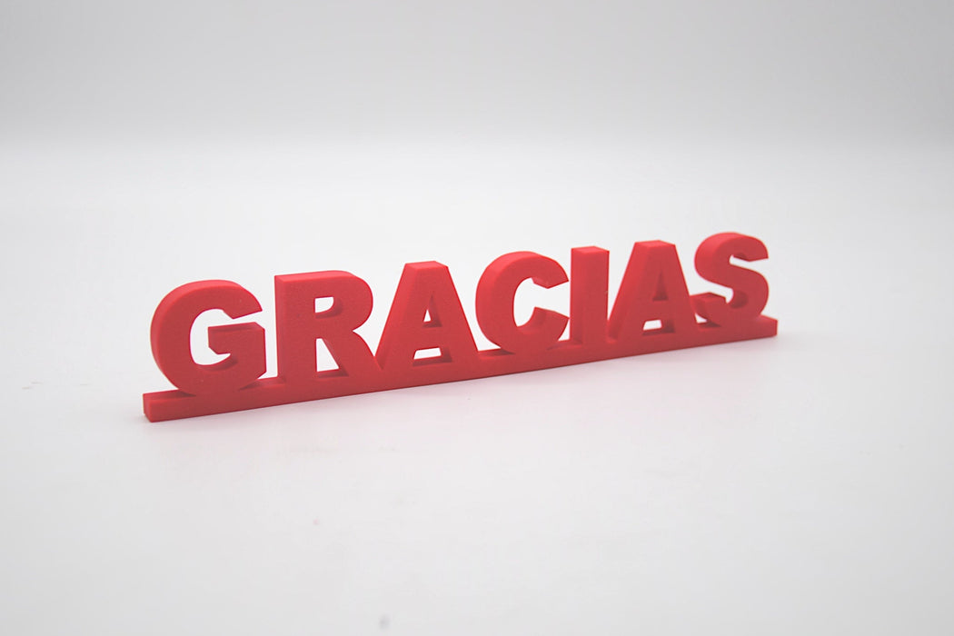 Pack de Letras "GRACIAS" en 3D