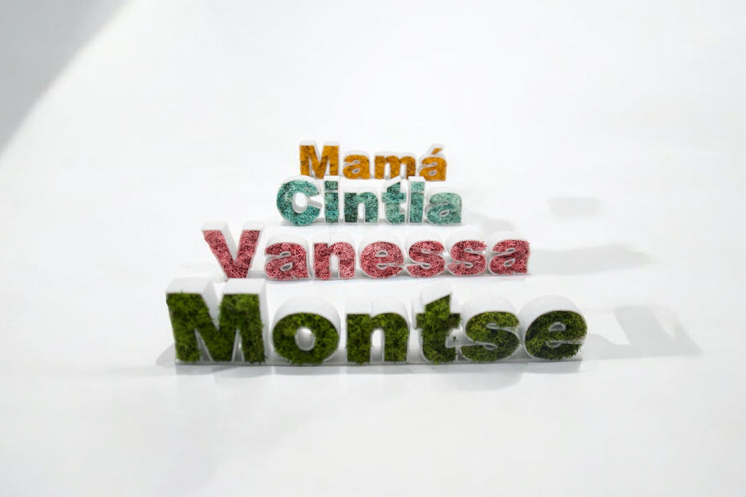 Nombres con Musgo Preservado
