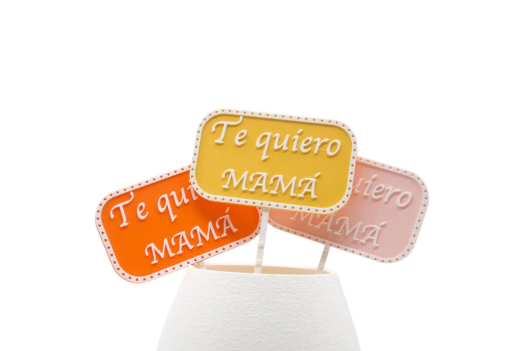 Picks "Te Quiero Mamá" (Pack de 3 unidades)