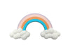 decoracion pared arcoiris infantil con nubes  vista frontal coconia