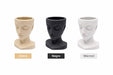 macetero rostro minimalista decoracion hogar disponibilidad de colores