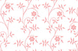 Detalle de papel pintado con estampado de flores rosas con fondo blanco 