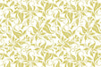 Detalle de papel pintado con estampado de flores amarillas con fondo blanco