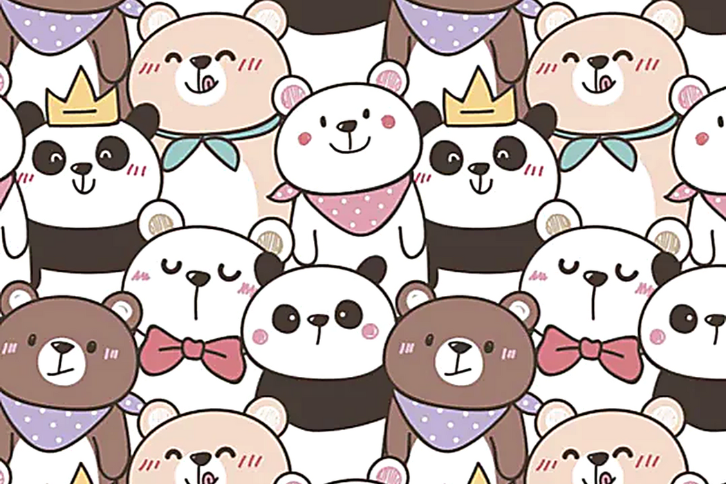 Papel pintado infantil de osos