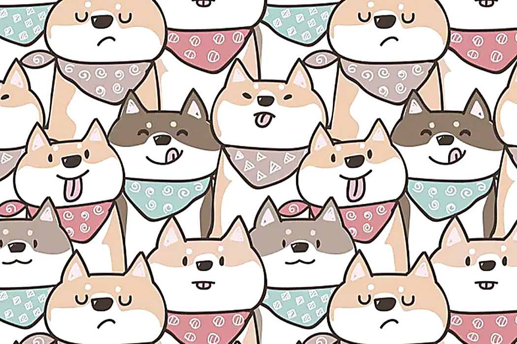 Papel pintado infantil de perritos