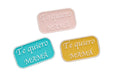 Picks decorativos Te Quiero Mamá en colores pastel para decoración de plantas