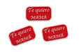 Picks decorativos Te Quiero Mamá en colores intensos como rojo para ocasiones especiales
